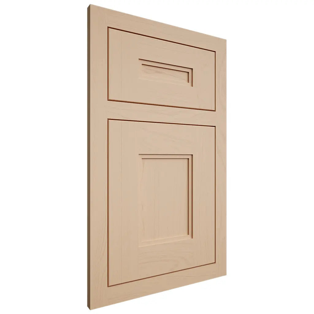 Shiloh Cabinetry Flush Inset Tahoe Maple Plain Cut Natural Door