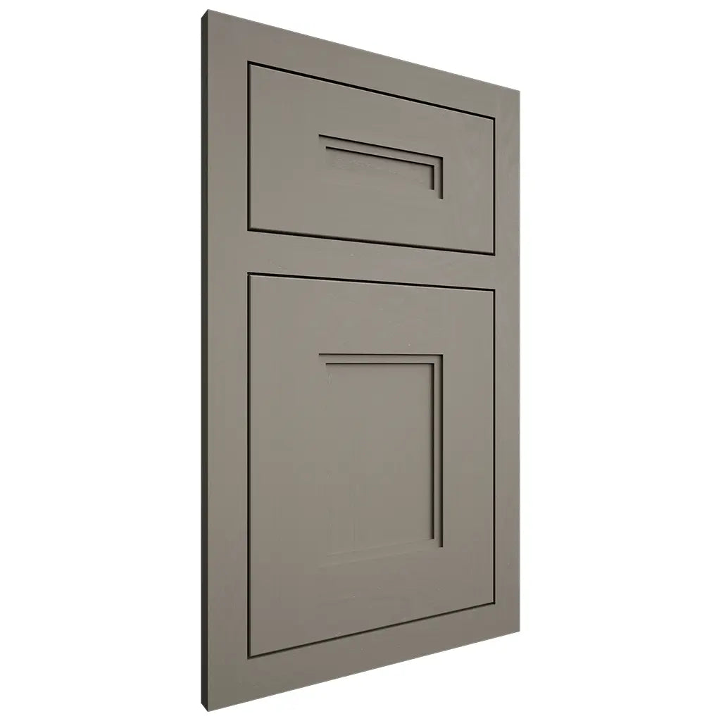 Shiloh Cabinetry Flush Inset Tahoe Maple Plain Cut Thyme Door