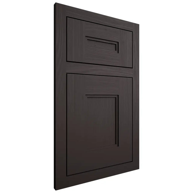 Shiloh Cabinetry Flush Inset Tahoe Poplar Plain Cut Carbon Door
