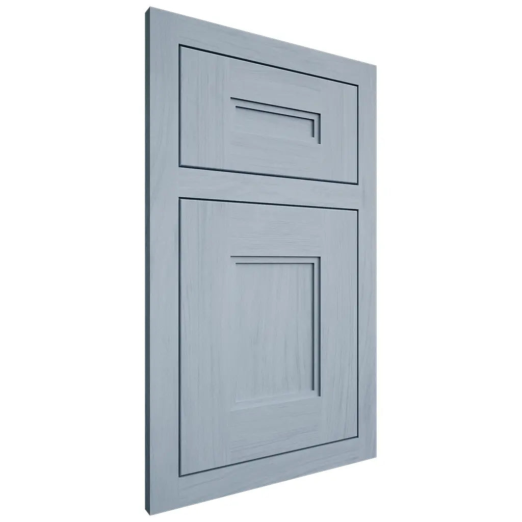 Shiloh Cabinetry Flush Inset Tahoe Poplar Plain Cut Sky Door
