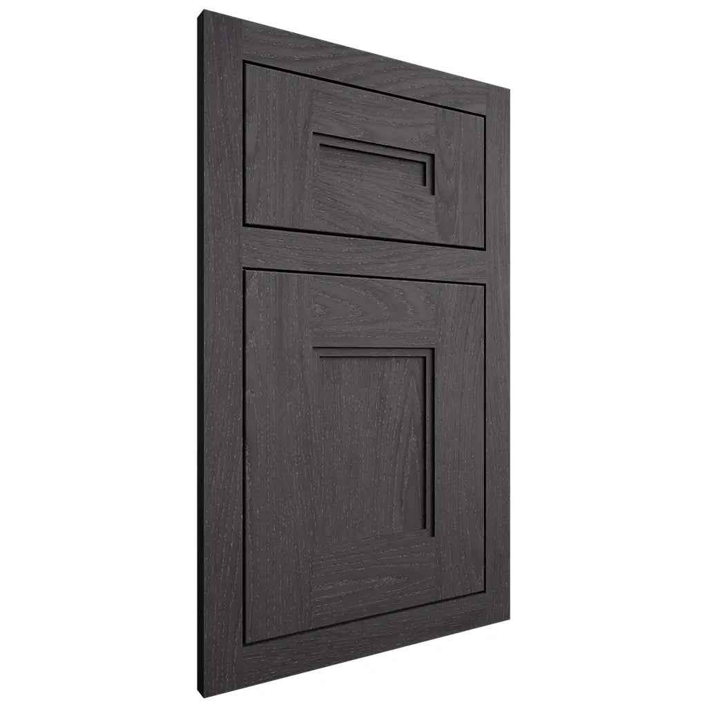 Shiloh Cabinetry Flush Inset Tahoe Red Oak Plain Cut Harbor Door