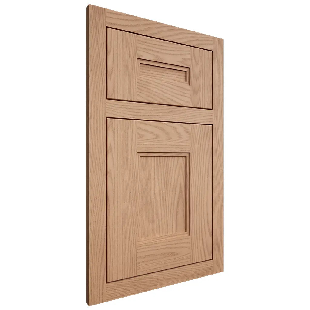 Shiloh Cabinetry Flush Inset Tahoe Red Oak Plain Cut Natural Door