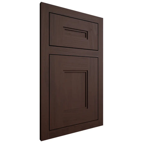 Shiloh Cabinetry Flush Inset Tahoe Walnut Plain Cut Bison Door