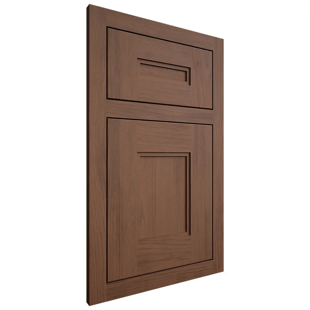 Shiloh Cabinetry Flush Inset Tahoe Walnut Plain Cut Natural Door