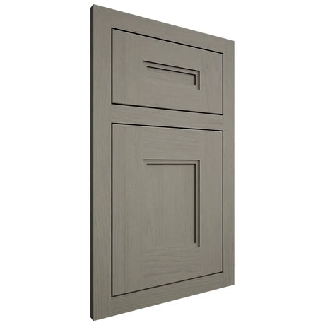 Shiloh Cabinetry Flush Inset Tahoe Walnut Plain Cut Thyme Door