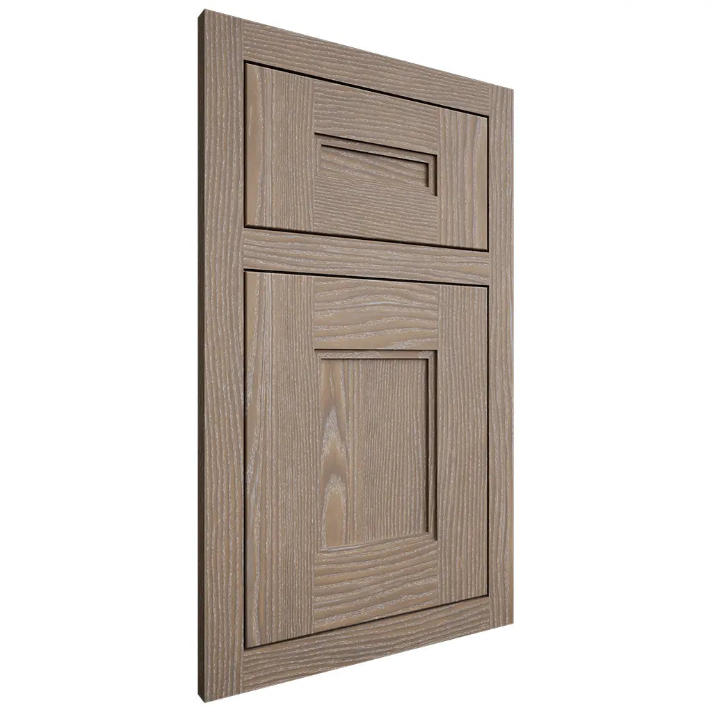 Shiloh Cabinetry Flush Inset Tahoe White Oak Plain Cut Almond Door