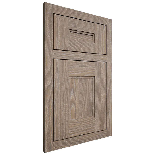 Shiloh Cabinetry Flush Inset Tahoe White Oak Plain Cut Almond Door