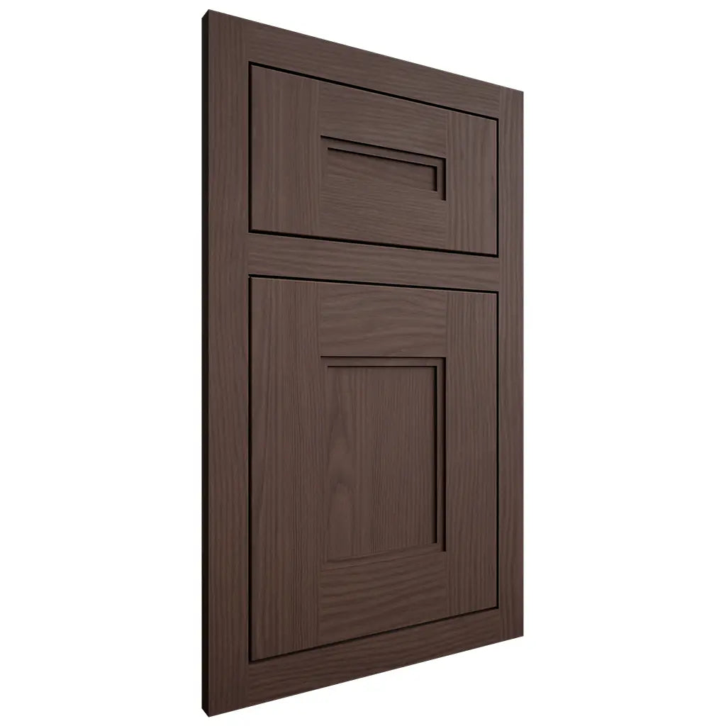 Shiloh Cabinetry Flush Inset Tahoe White Oak Plain Cut Dusk Door