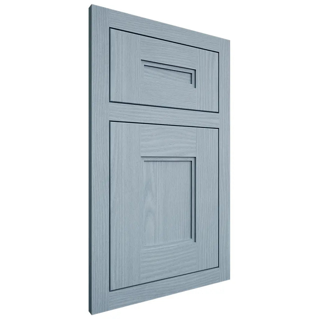 Shiloh Cabinetry Flush Inset Tahoe White Oak Plain Cut Sky Door