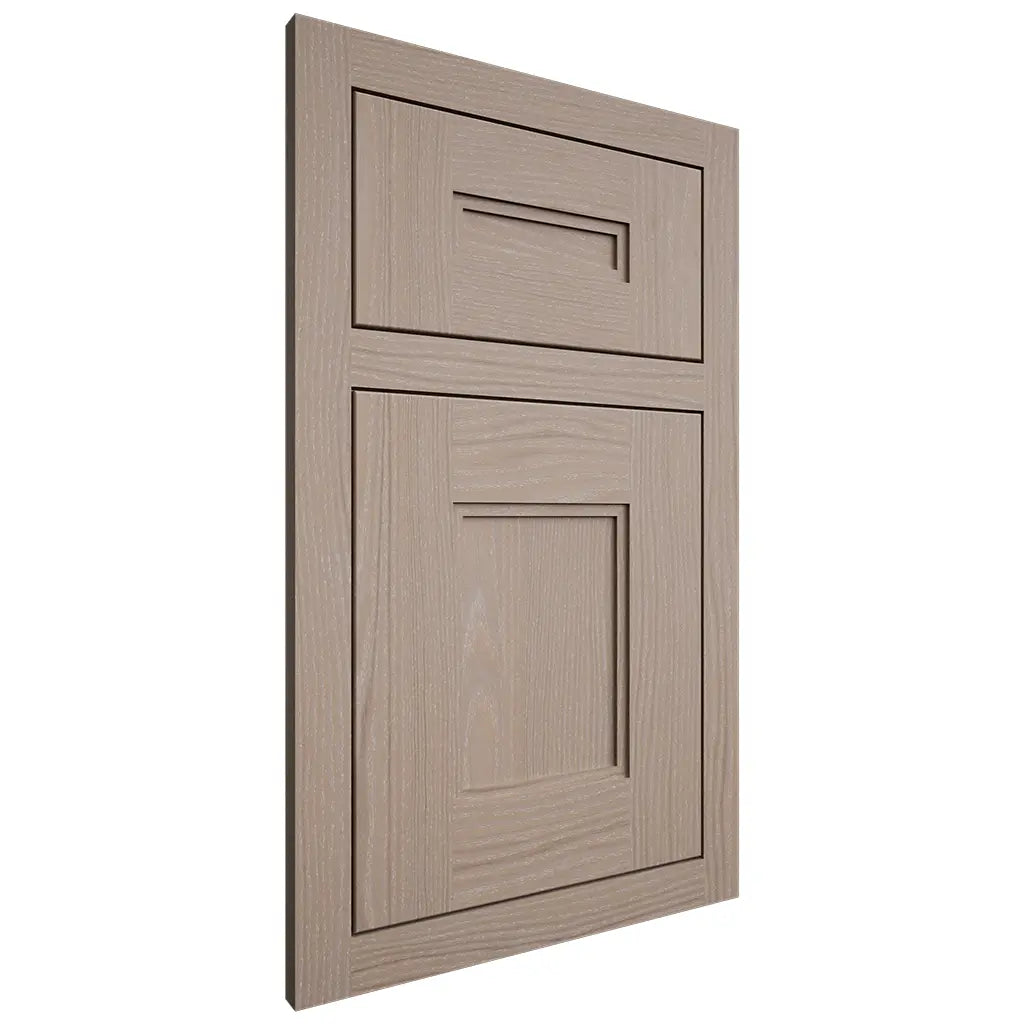 Shiloh Cabinetry Flush Inset Tahoe White Oak Plain Cut Whitewash Door