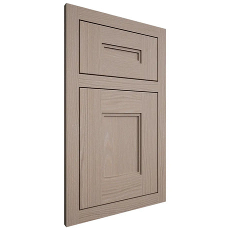 Shiloh Cabinetry Flush Inset Tahoe White Oak Plain Cut Whitewash Door