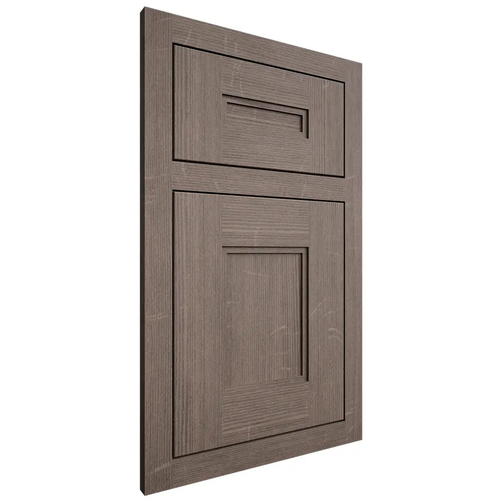 Shiloh Cabinetry Flush Inset Tahoe White Oak Quarter Sawn Clay Door