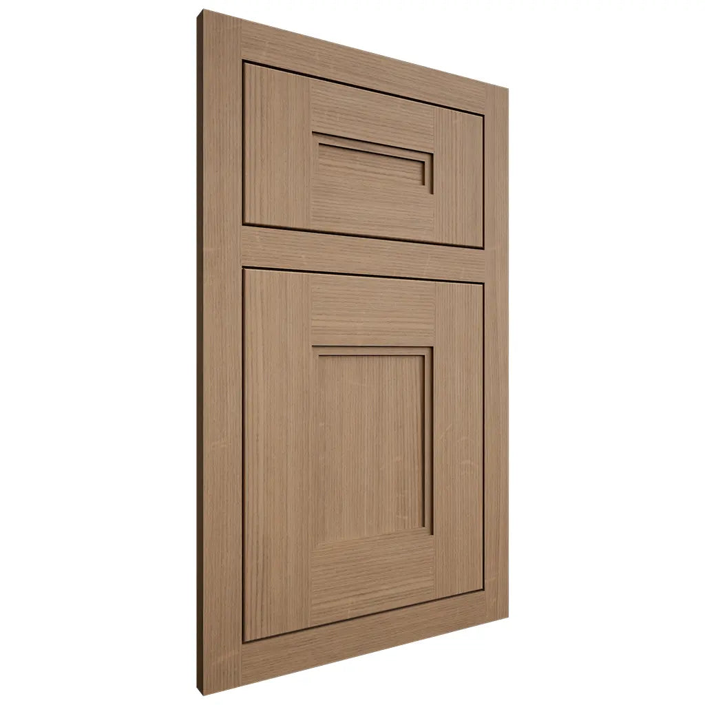 Shiloh Cabinetry Flush Inset Tahoe White Oak Quarter Sawn Natural Door