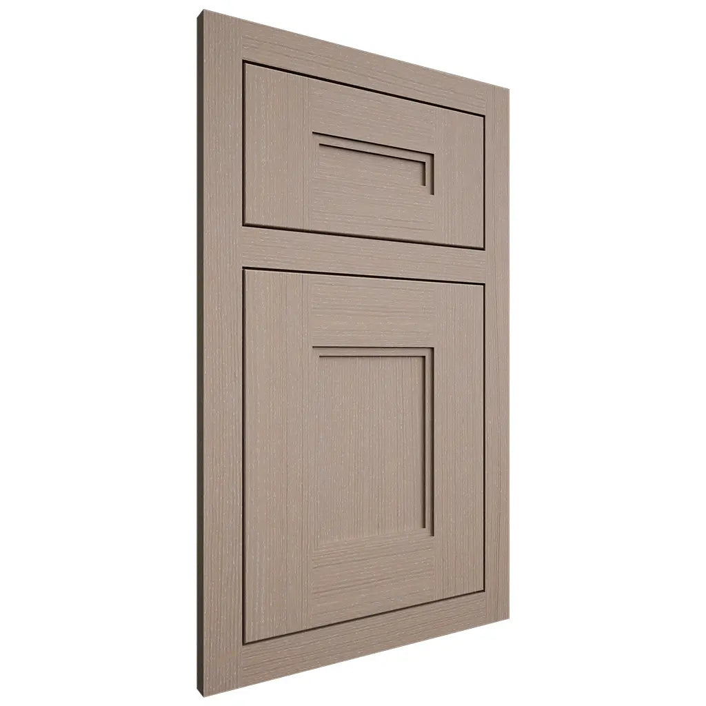 Shiloh Cabinetry Flush Inset Tahoe White Oak Quarter Sawn Whitewash Door