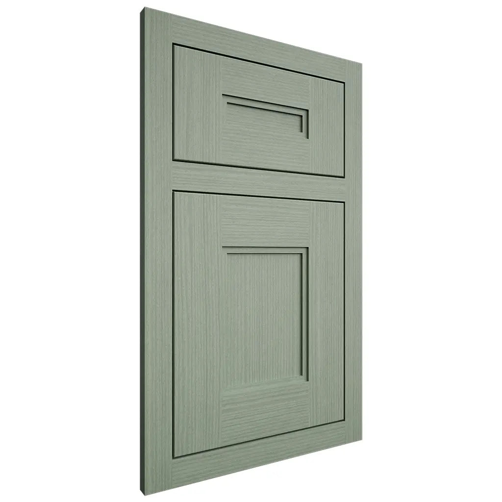 Shiloh Cabinetry Flush Inset Tahoe White Oak Rift Cut Moss Door