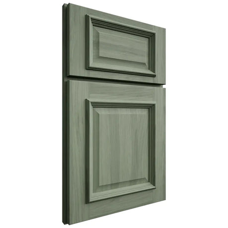 Shiloh Cabinetry Flush Inset Ward Hickory Plain Cut Moss Door