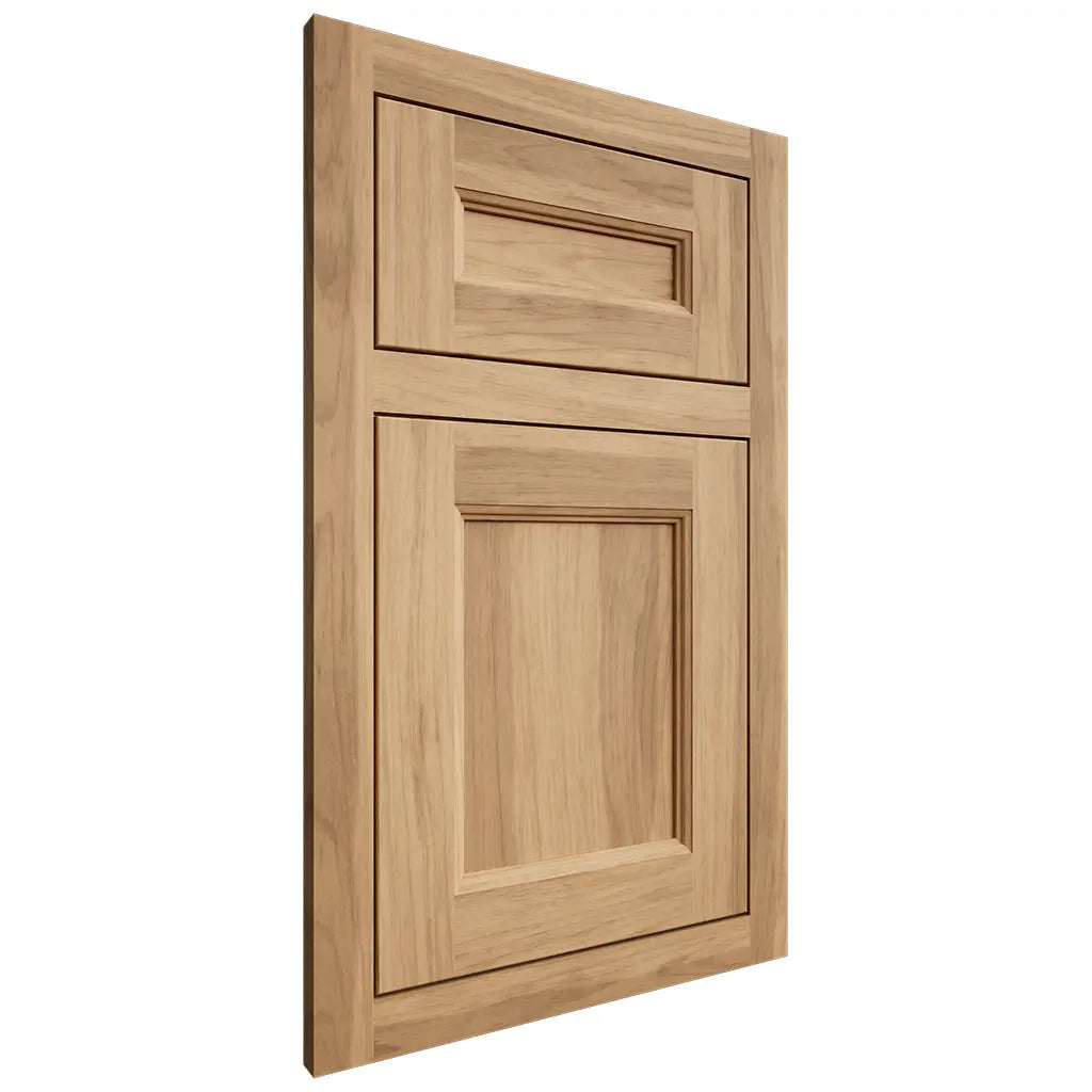 Shiloh Cabinetry Flush Inset Ward Hickory Plain Cut Natural Door