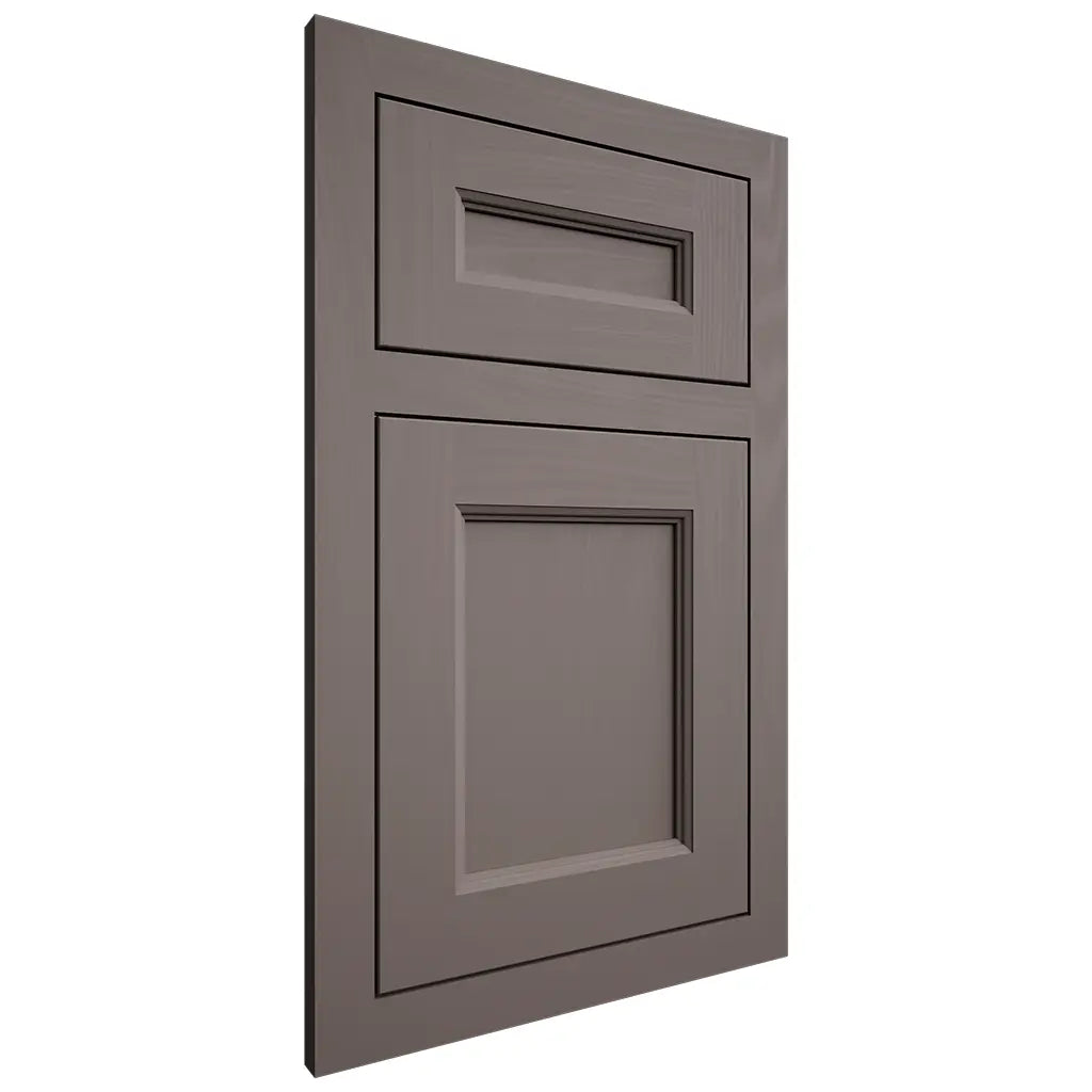 Shiloh Cabinetry Flush Inset Ward Poplar Plain Cut Heatherstone Door