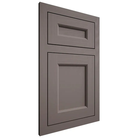 Shiloh Cabinetry Flush Inset Ward Poplar Plain Cut Heatherstone Door