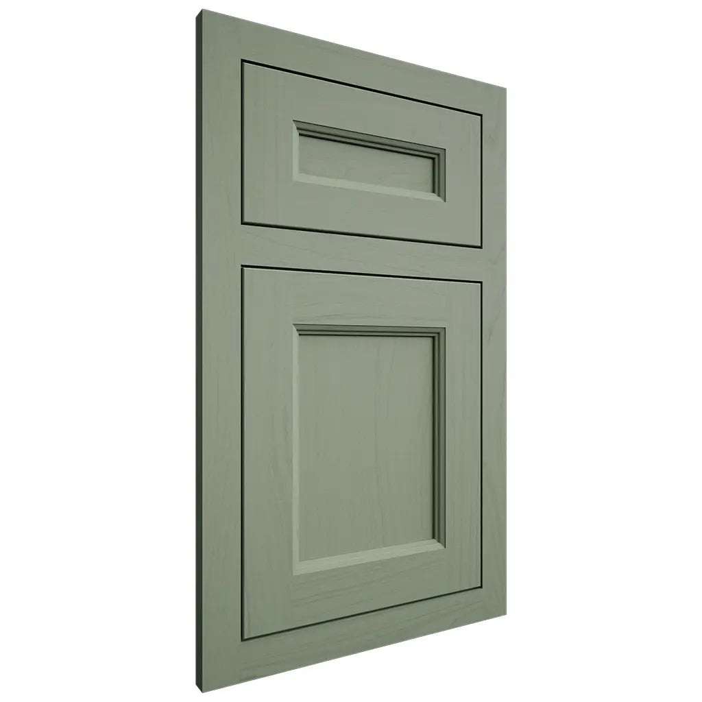 Shiloh Cabinetry Flush Inset Ward Poplar Plain Cut Moss Door