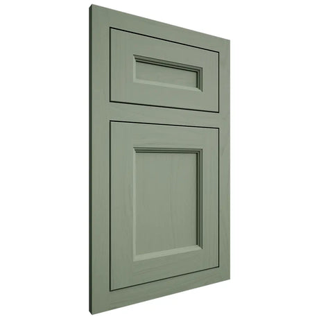 Shiloh Cabinetry Flush Inset Ward Poplar Plain Cut Moss Door