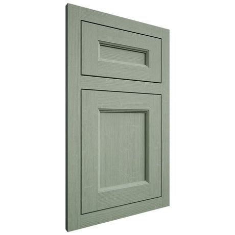 Shiloh Cabinetry Flush Inset Ward White Oak Quarter Sawn Moss Door