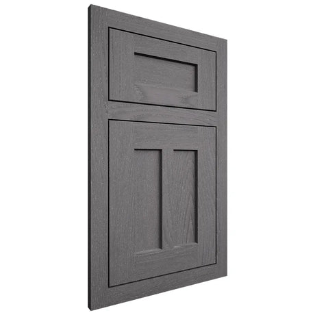 Shiloh Cabinetry Flush Inset Wilmington Red Oak Plain Cut Cadet Door