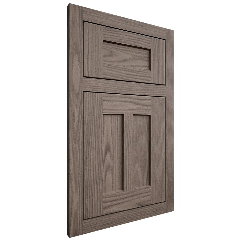 Shiloh Cabinetry Flush Inset Wilmington White Oak Plain Cut Clay Door