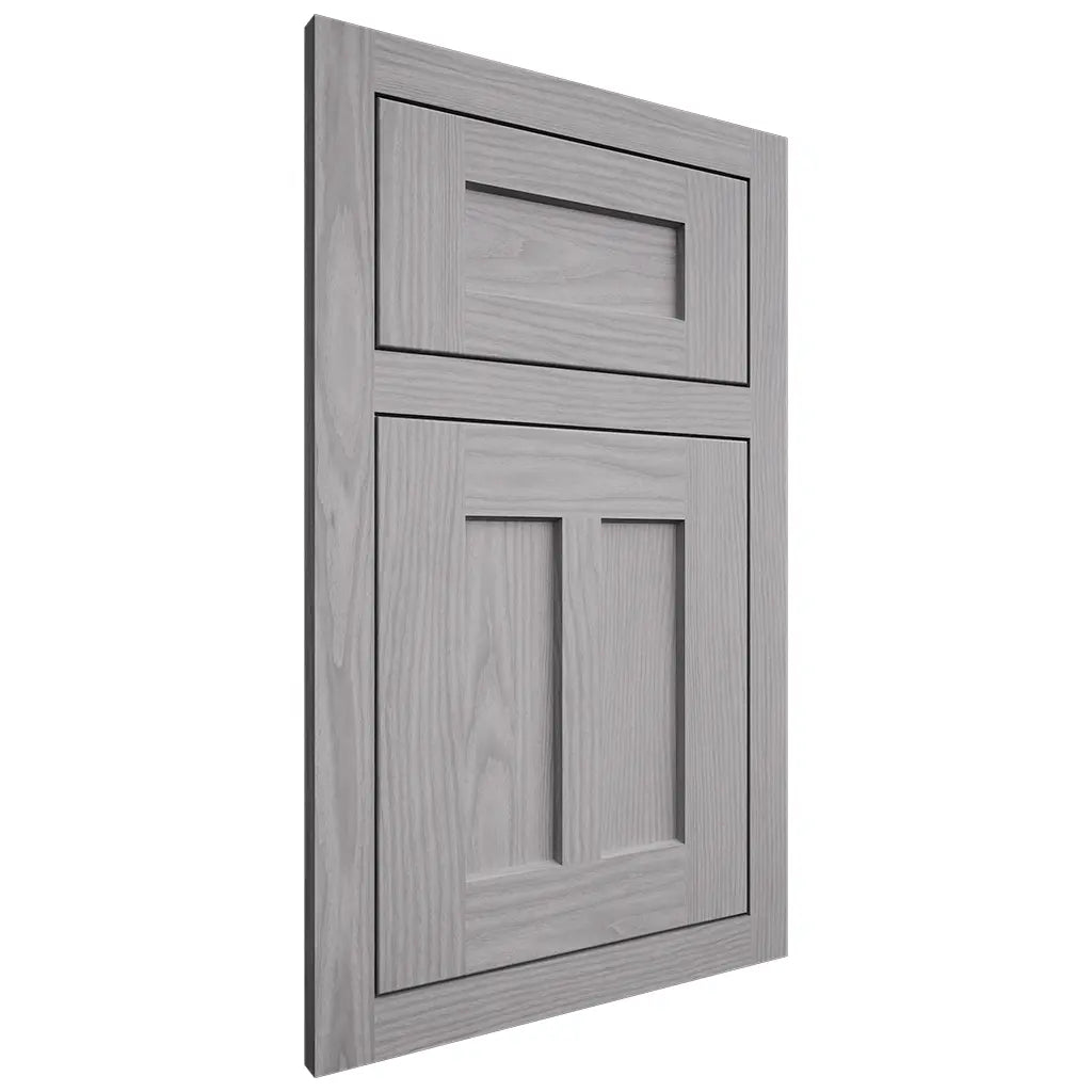 Shiloh Cabinetry Flush Inset Wilmington White Oak Plain Cut Stratus Door