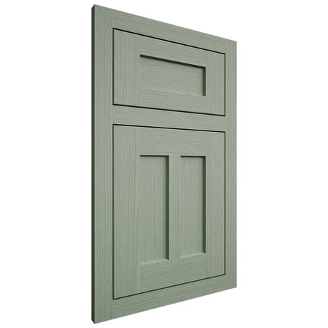 Shiloh Cabinetry Flush Inset Wilmington White Oak Rift Cut Moss Door