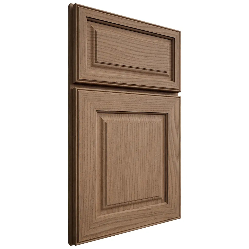 Shiloh Cabinetry Full Overlay Asherville White Oak Plain Cut Medium Door