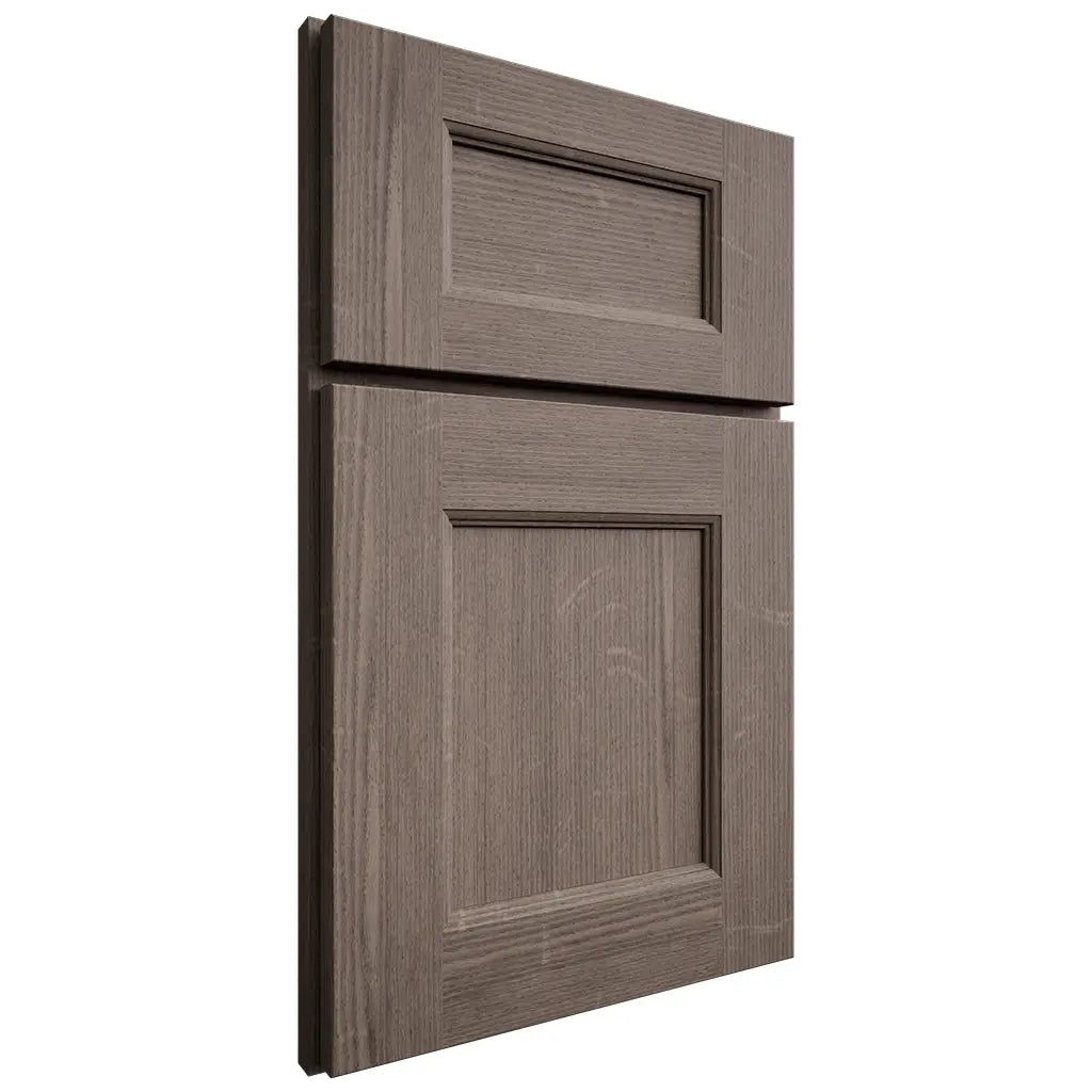 Shiloh Cabinetry Full Overlay Aspen White Oak Quarter Sawn Clay Door