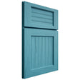 Shiloh Cabinetry Full Overlay Beaded Century Alder Plain Cut Aqua Door