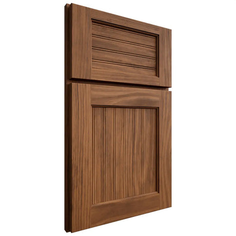Shiloh Cabinetry Full Overlay Beaded Century Cherry Plain Cut Carob Door