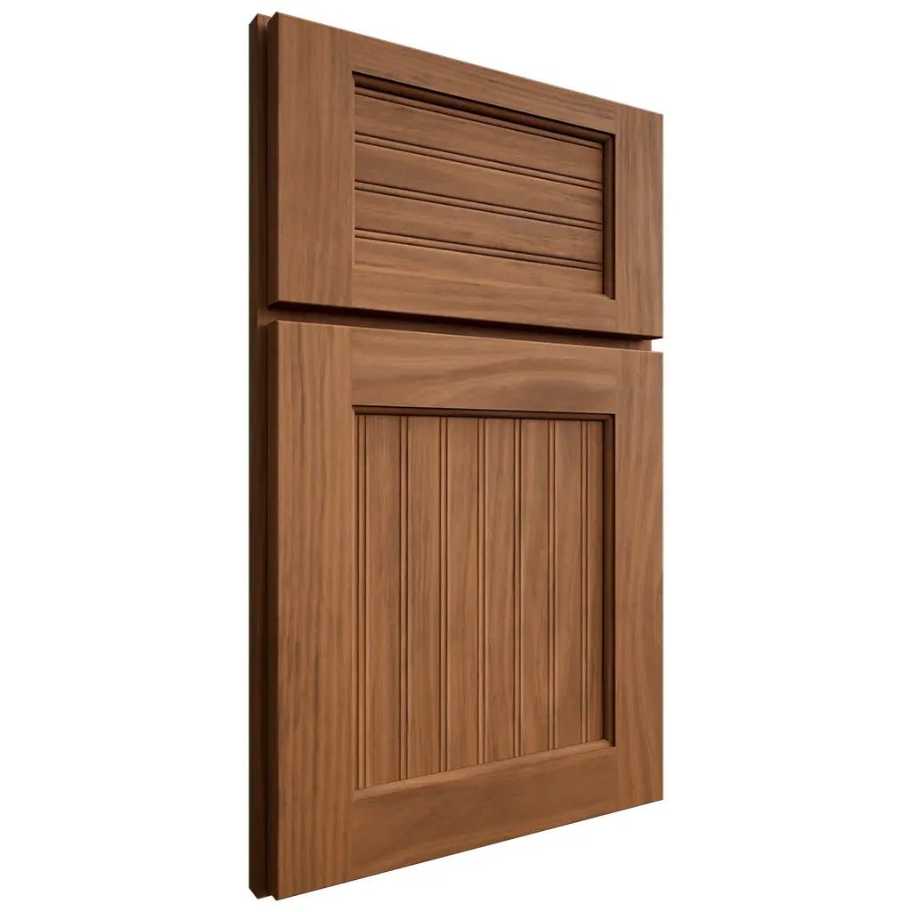 Shiloh Cabinetry Full Overlay Beaded Century Cherry Plain Cut Coffee Door