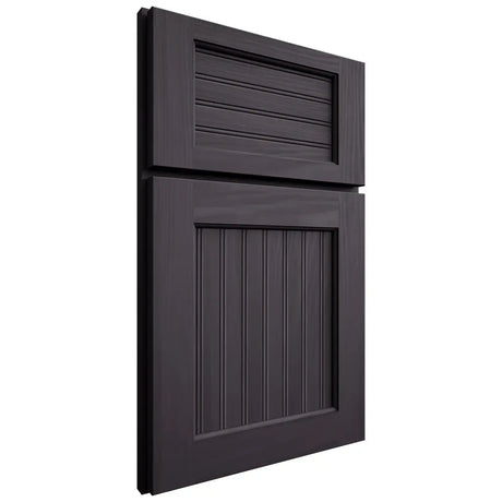 Shiloh Cabinetry Full Overlay Beaded Century Hickory Plain Cut Harbor Door