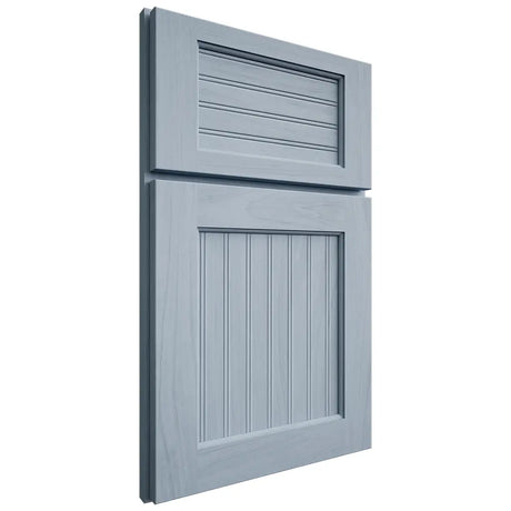 Shiloh Cabinetry Full Overlay Beaded Century Poplar Plain Cut Sky Door
