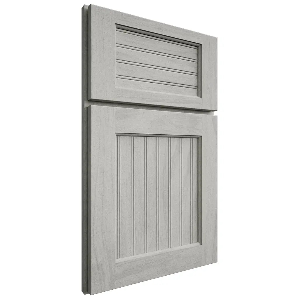 Shiloh Cabinetry Full Overlay Beaded Century Poplar Plain Cut Stratus Door