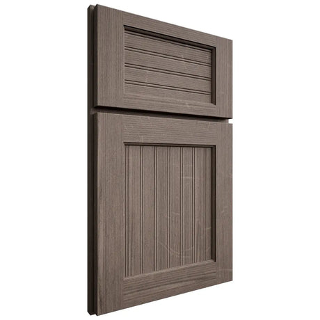 Shiloh Cabinetry Full Overlay Beaded Century White Oak Quarter Sawn Clay Door