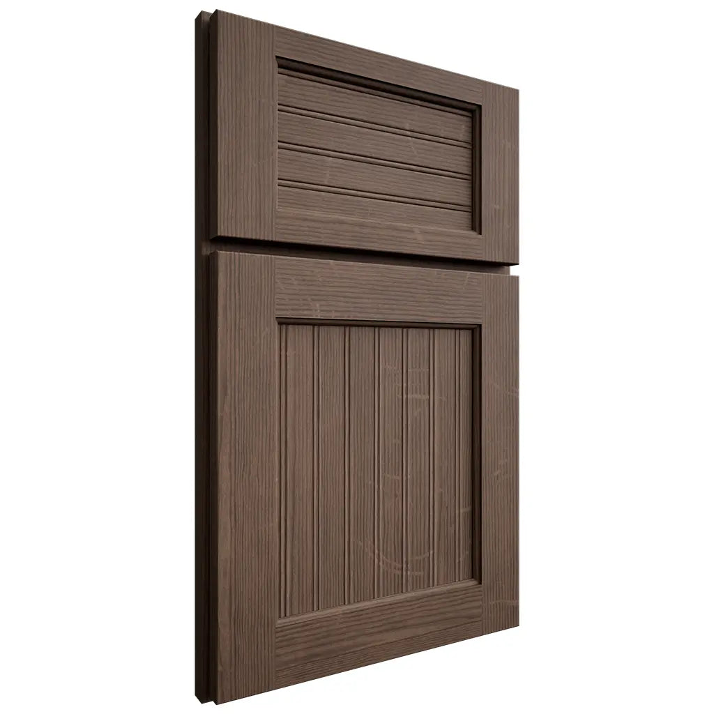 Shiloh Cabinetry Full Overlay Beaded Century White Oak Quarter Sawn Mineral Door
