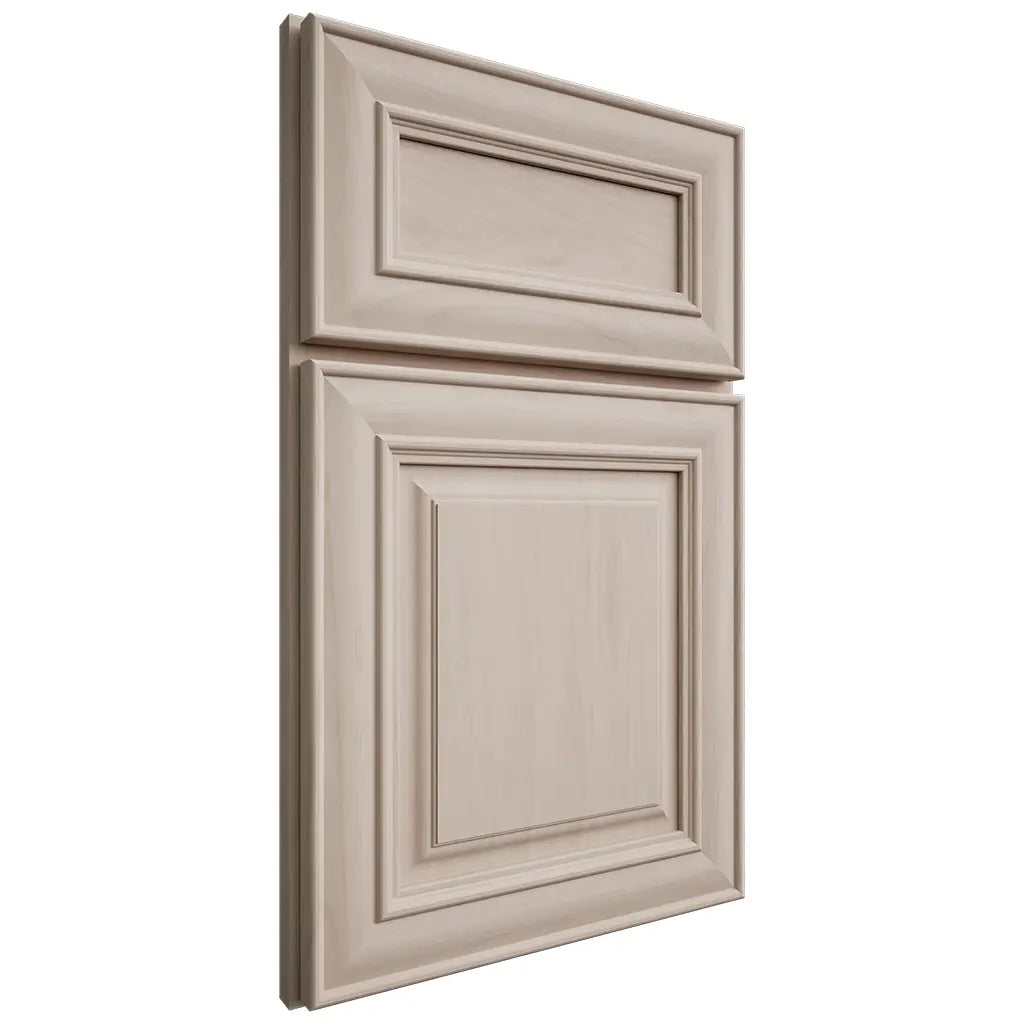 Shiloh Cabinetry Full Overlay Bradford Alder Plain Cut White Sands Door