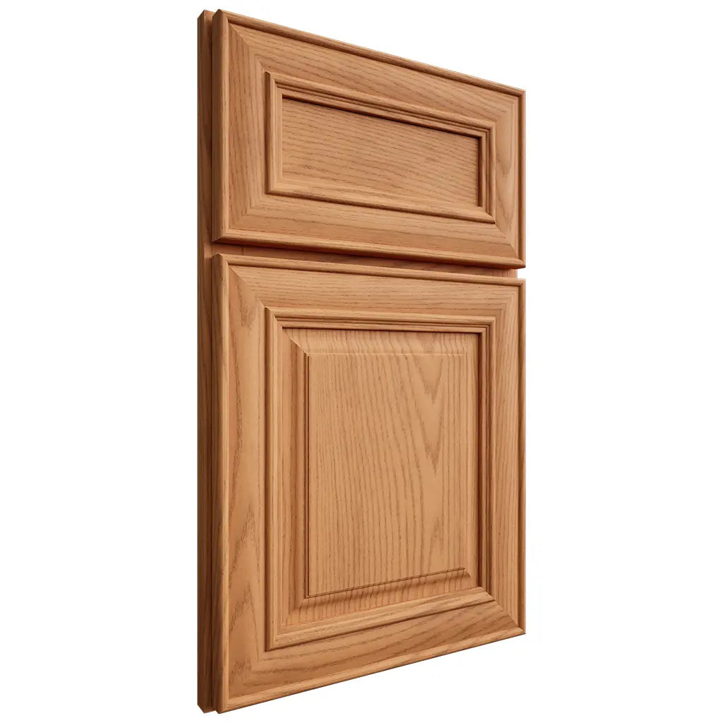 Shiloh Cabinetry Full Overlay Bradford Red Oak Plain Cut Medium Door