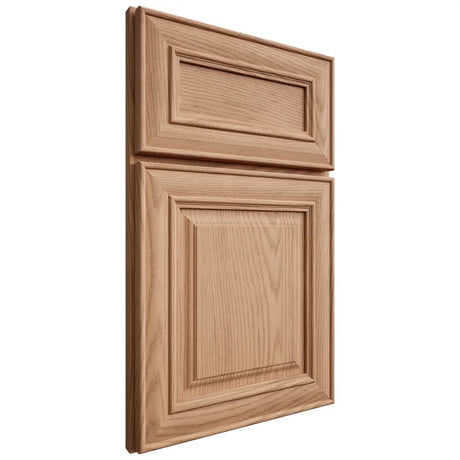 Shiloh Cabinetry Full Overlay Bradford Red Oak Plain Cut Natural Door