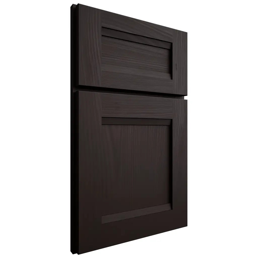 Shiloh Cabinetry Full Overlay Bristol Alder Plain Cut Espresso Door