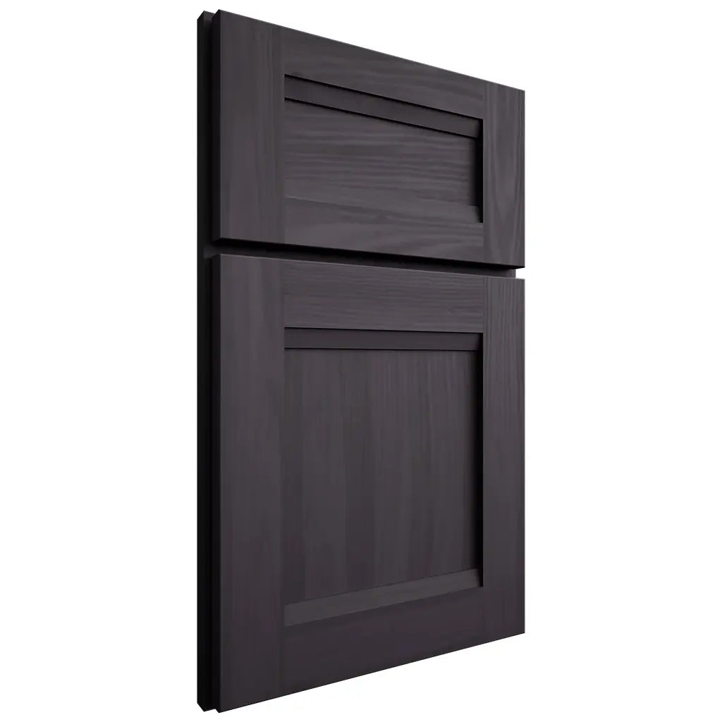 Shiloh Cabinetry Full Overlay Bristol Hickory Plain Cut Harbor Door