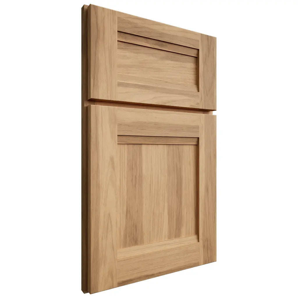 Shiloh Cabinetry Full Overlay Bristol Hickory Plain Cut Natural Door