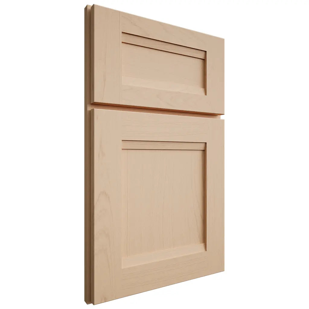Shiloh Cabinetry Full Overlay Bristol Maple Plain Cut Natural Door
