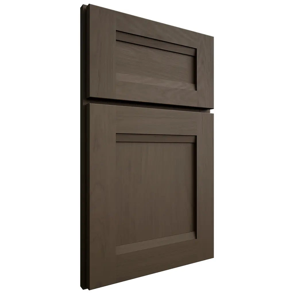 Shiloh Cabinetry Full Overlay Bristol Maple Plain Cut Perfect Brown Door