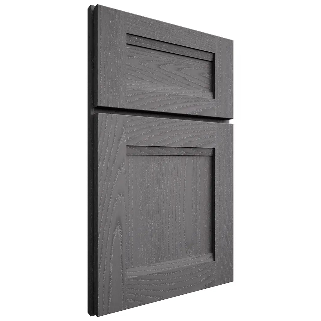 Shiloh Cabinetry Full Overlay Bristol Red Oak Plain Cut Cadet Door