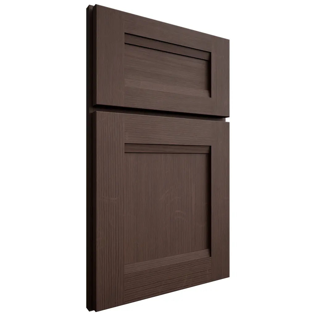 Shiloh Cabinetry Full Overlay Bristol White Oak Quarter Sawn Dusk Door